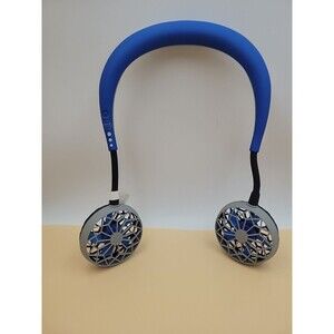 SPICE OF LIFE W Fan Blue Portable Neck Hands-free Fan New No Box Works Great
